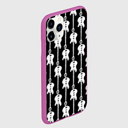Чехол iPhone 11 Pro матовый GUITAR ELECTRIC, цвет: 3D-фиолетовый — фото 2