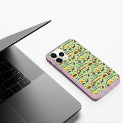 Чехол iPhone 11 Pro матовый Охота, цвет: 3D-розовый — фото 2