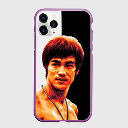 Чехол iPhone 11 Pro матовый Jeet Kune Do, цвет: 3D-фиолетовый