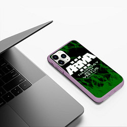 Чехол iPhone 11 Pro матовый Arma, цвет: 3D-сиреневый — фото 2