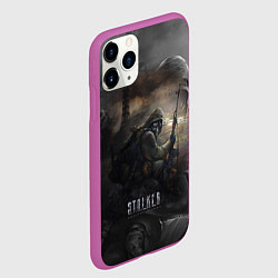Чехол iPhone 11 Pro матовый СТАЛКЕР ТЕНИ ЧЕРНОБЫЛЯ STALKER SHADOW OF CHERNOBYL, цвет: 3D-фиолетовый — фото 2