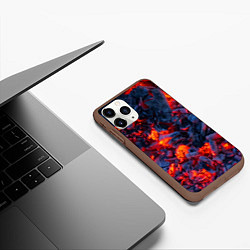 Чехол iPhone 11 Pro матовый Магия углей, цвет: 3D-коричневый — фото 2