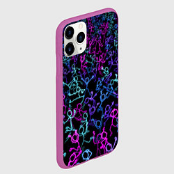 Чехол iPhone 11 Pro матовый Neon Rave Party, цвет: 3D-фиолетовый — фото 2