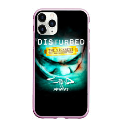 Чехол iPhone 11 Pro матовый The Sickness - Disturbed, цвет: 3D-розовый