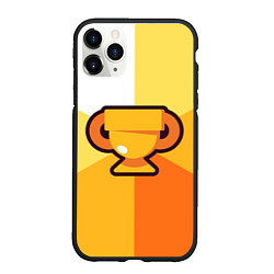 Чехол iPhone 11 Pro матовый БРАВЛ СТАРС КУБОК BRAWL STARS CUP, цвет: 3D-черный