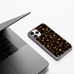 Чехол iPhone 11 Pro матовый Ночные монстры, цвет: 3D-серый — фото 2