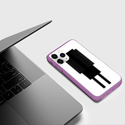 Чехол iPhone 11 Pro матовый Ну как я тебе, цвет: 3D-фиолетовый — фото 2