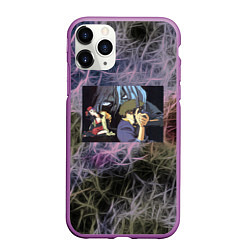 Чехол iPhone 11 Pro матовый Космический Ковбой Бибоп, цвет: 3D-фиолетовый