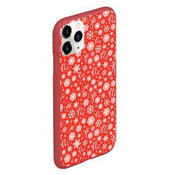 Чехол iPhone 11 Pro матовый Смех Санты Ho Ho Ho, цвет: 3D-красный — фото 2