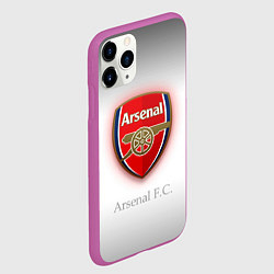 Чехол iPhone 11 Pro матовый F C Arsenal, цвет: 3D-фиолетовый — фото 2
