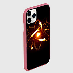 Чехол iPhone 11 Pro матовый А т о м, цвет: 3D-малиновый — фото 2