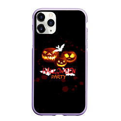 Чехол iPhone 11 Pro матовый Кровавый Halloween, цвет: 3D-светло-сиреневый