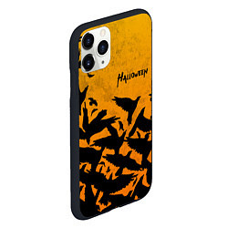 Чехол iPhone 11 Pro матовый ВОРОНЫ ХЕЛЛОУИН CROWS HALLOWEEN, цвет: 3D-черный — фото 2