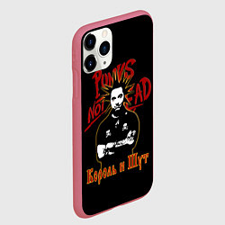 Чехол iPhone 11 Pro матовый Punks Not Dead КиШ, цвет: 3D-малиновый — фото 2