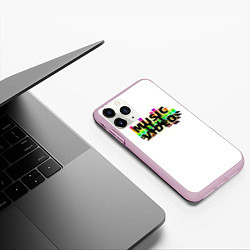 Чехол iPhone 11 Pro матовый Merch - DJ MUSICVIDEO, цвет: 3D-розовый — фото 2