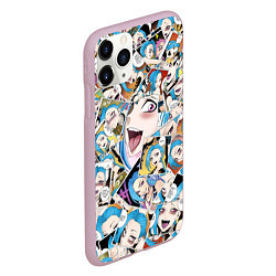 Чехол iPhone 11 Pro матовый Jinx Ahegao, цвет: 3D-розовый — фото 2