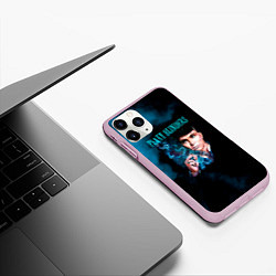Чехол iPhone 11 Pro матовый Томас Шелби - Острые козырьки, цвет: 3D-розовый — фото 2