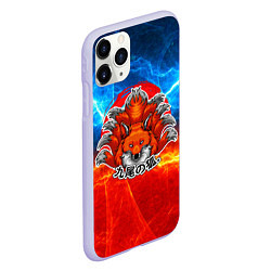 Чехол iPhone 11 Pro матовый Огненная лисичка, цвет: 3D-светло-сиреневый — фото 2