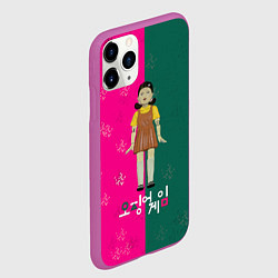 Чехол iPhone 11 Pro матовый Игра в кальмара: Противостояние, цвет: 3D-фиолетовый — фото 2
