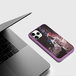 Чехол iPhone 11 Pro матовый Paul de Technoir, цвет: 3D-фиолетовый — фото 2
