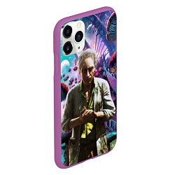 Чехол iPhone 11 Pro матовый MushroomTrip, цвет: 3D-фиолетовый — фото 2