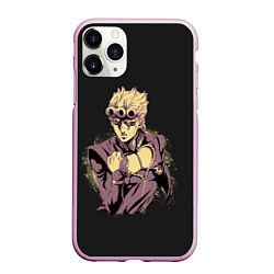 Чехол iPhone 11 Pro матовый Giorno Giovanna Golden Wind, цвет: 3D-розовый