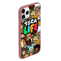 Чехол iPhone 11 Pro матовый Toca Life: Persons, цвет: 3D-малиновый — фото 2