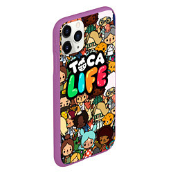 Чехол iPhone 11 Pro матовый Toca Life: Persons, цвет: 3D-фиолетовый — фото 2