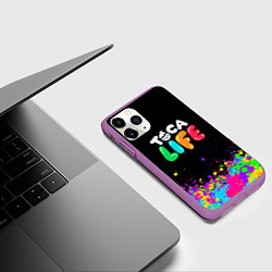 Чехол iPhone 11 Pro матовый Toca Life, цвет: 3D-фиолетовый — фото 2