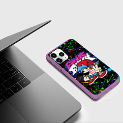 Чехол iPhone 11 Pro матовый FRIDAY NIGHT FUNKIN БРЫЗГИ КРАСОК, ГЕРОЙ, цвет: 3D-фиолетовый — фото 2
