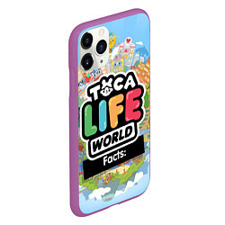 Чехол iPhone 11 Pro матовый Toca Life World, цвет: 3D-фиолетовый — фото 2