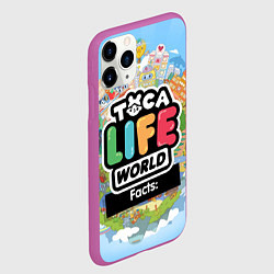 Чехол iPhone 11 Pro матовый Toca Life World, цвет: 3D-фиолетовый — фото 2