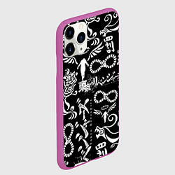 Чехол iPhone 11 Pro матовый ТОКИЙСКИЕ МСТИТЕЛИ ЛОГОБОМБИНГ TOKYO REVENGERS LOG, цвет: 3D-фиолетовый — фото 2