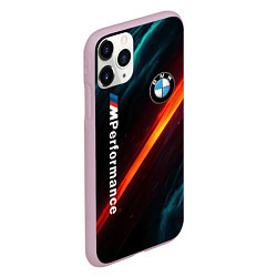 Чехол iPhone 11 Pro матовый BMW M PERFORMANCE NEON БМВ М НЕОН, цвет: 3D-розовый — фото 2