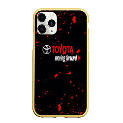 Чехол iPhone 11 Pro матовый 2022 toyota, цвет: 3D-желтый