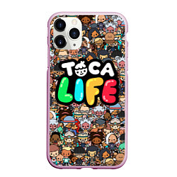 Чехол iPhone 11 Pro матовый Toca Life, цвет: 3D-розовый