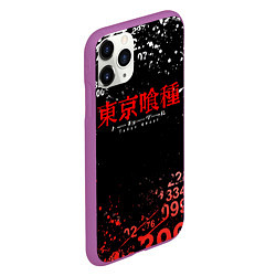 Чехол iPhone 11 Pro матовый TOKYO GHOUL МИНУС 7 ТОКИЙСКИЙ ГУЛЬ 1000-7, цвет: 3D-фиолетовый — фото 2