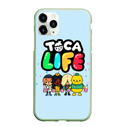 Чехол iPhone 11 Pro матовый Toca Life: Logo, цвет: 3D-салатовый