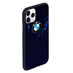 Чехол iPhone 11 Pro матовый BMW разряд молнии, цвет: 3D-черный — фото 2