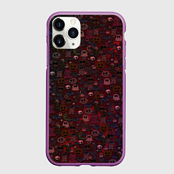 Чехол iPhone 11 Pro матовый Большой хэллоуин, цвет: 3D-фиолетовый