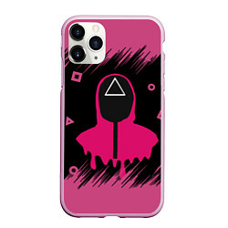 Чехол iPhone 11 Pro матовый SQUID GAME ИГРА В КАЛЬМАРА, цвет: 3D-розовый