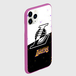 Чехол iPhone 11 Pro матовый Коби Брайант Los Angeles Lakers,, цвет: 3D-фиолетовый — фото 2