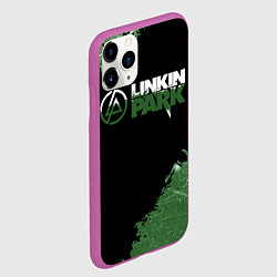 Чехол iPhone 11 Pro матовый Линкин Парк в стиле Гранж Linkin Park, цвет: 3D-фиолетовый — фото 2