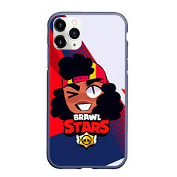 Чехол iPhone 11 Pro матовый Мег BrawlStars game, цвет: 3D-серый