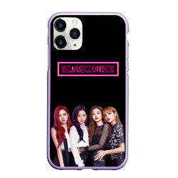 Чехол iPhone 11 Pro матовый BLACKPINK NEON, цвет: 3D-светло-сиреневый