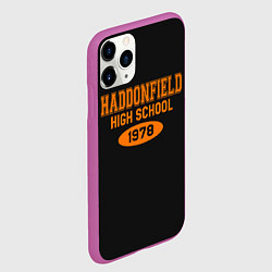 Чехол iPhone 11 Pro матовый Haddonfield High School 1978, цвет: 3D-фиолетовый — фото 2