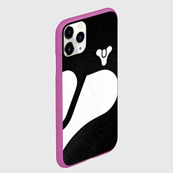 Чехол iPhone 11 Pro матовый DESTINY 2 LOGO WHITE, цвет: 3D-фиолетовый — фото 2