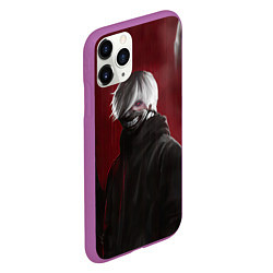 Чехол iPhone 11 Pro матовый TOKYO GHOUL ТОКИЙСКИЙ ГУЛЬ ЩЮПАЛЬЦА, цвет: 3D-фиолетовый — фото 2