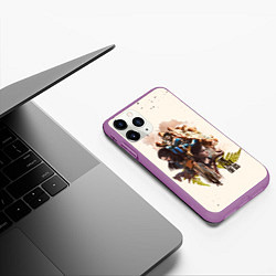 Чехол iPhone 11 Pro матовый THE LAST OF US 2 НОВАЯ ИСТОРИЯ, цвет: 3D-фиолетовый — фото 2