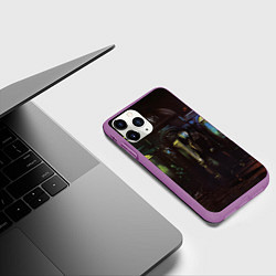 Чехол iPhone 11 Pro матовый MARKUL SENSE OF HUMAN, цвет: 3D-фиолетовый — фото 2